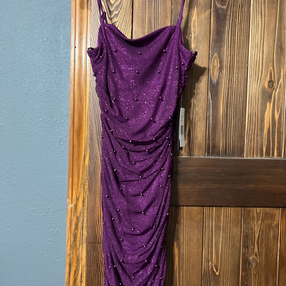 Elegant Purple Women's Dress